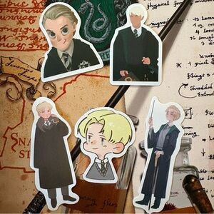 Bundle of 5 Draco Malfoy Themed Stickers